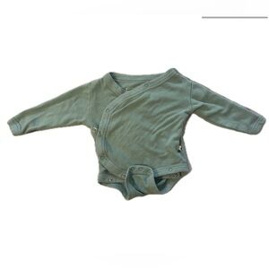 ✨ Organic Teal Kimono Onesie (0-3M) – Soft, Modern & Adorable! ✨